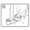 Prime-Line Door Stop w/ Door Retainer on Pivoting Arm, White, w/Adhesive Back, For 1-3/4 in. Thick Door U 101112 - alternate 5